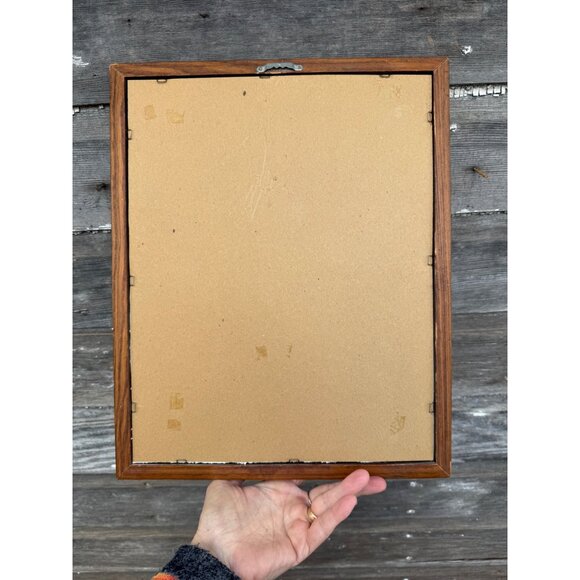 Vintage 70's Lenticular 3D Hologram Guardian Angel Children Framed Picture - Picture 3 of 15